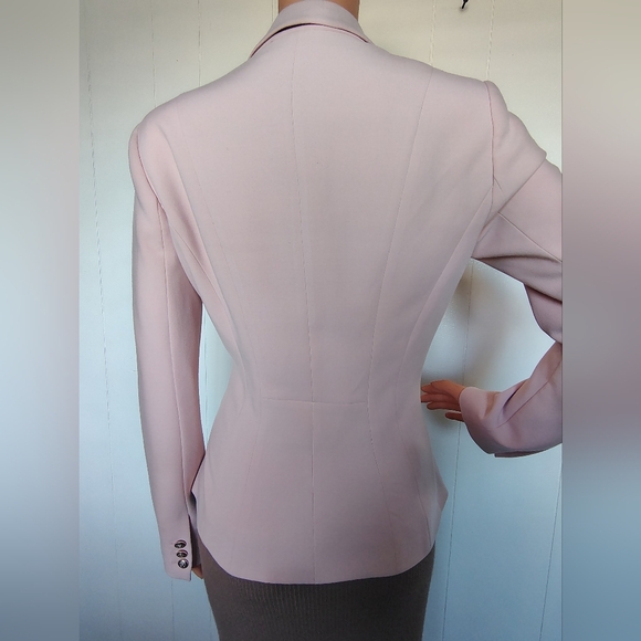 White House Black Market Blush Double-Breasted Blazer Size 4 - Picture 2 of 7